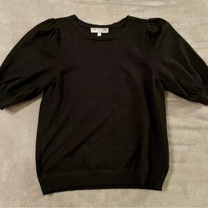 Marled Black Knit Sweater